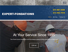 Tablet Screenshot of expertfondation.com